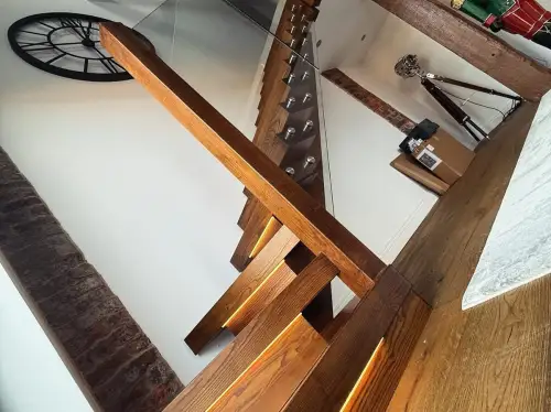 Click Here To Enlarge This Photo Of Luxury Solid Ash Staircase Installation In Nottingham