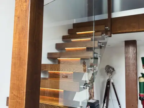 Click Here To Enlarge This Photo Of Luxury Solid Ash Staircase Installation In Nottingham