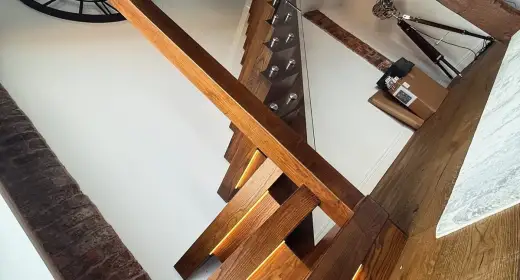 Luxury Solid Ash Staircase Installation In Nottingham