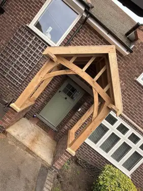 Click Here To Enlarge This Photo Of Bespoke Oak Porch Supply & Installation In Quorndon&comma; Derbyshire