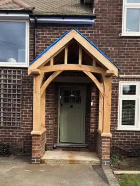 Click Here To Enlarge This Photo Of Bespoke Oak Porch Supply & Installation In Quorndon&comma; Derbyshire