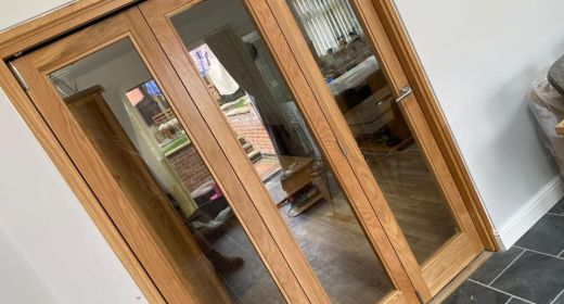 Oak Bifold Room Divider