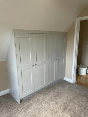 Click Here To Enlarge This Photo Of Fitted Oak Bedroom Wardrobes