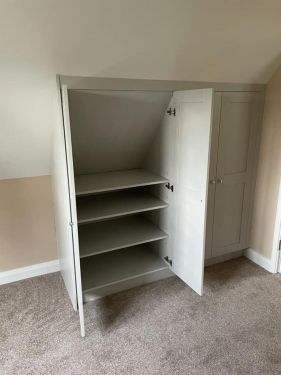 Click Here To Enlarge This Photo Of Fitted Oak Bedroom Wardrobes
