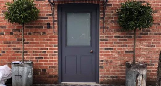 Front Door and Shaker Cupboards
