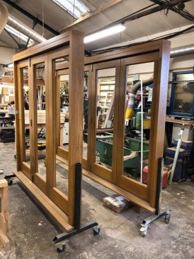 Click Here To Enlarge This Photo Of European Oak and a Set of Accoya Bifolds