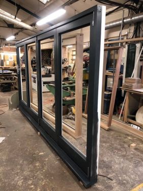 Click Here To Enlarge This Photo Of European Oak and a Set of Accoya Bifolds