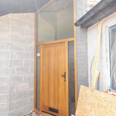 Click Here To Enlarge This Photo Of Idigbo Hardwood Door and frame