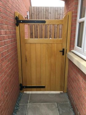 Click Here To Enlarge This Photo Of Pre-spray Finished Hardwood Gate