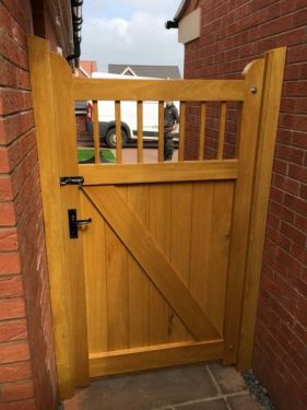 Click Here To Enlarge This Photo Of Pre-spray Finished Hardwood Gate