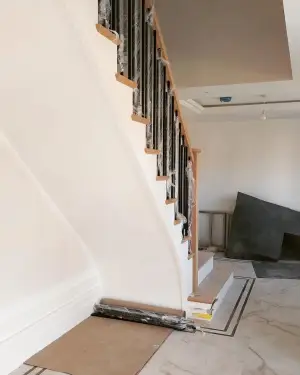 Click Here To Enlarge This Photo Of Nottingham Wooden Staircase With Metal Box Section
