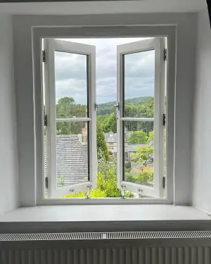 Click Here To Enlarge This Photo Of French Casement Windows - Winster, Derbyshire