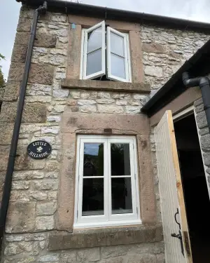 Click Here To Enlarge This Photo Of French Casement Windows - Winster, Derbyshire