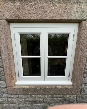 Click Here To Enlarge This Photo Of French Casement Windows - Winster, Derbyshire