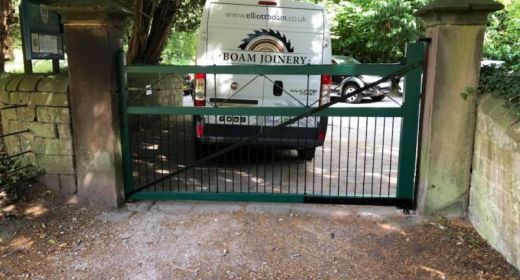 New hardwood gate for St Mary's church