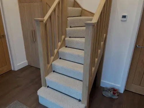 Click Here To Enlarge This Photo Of Custom Oak Staircase In Derbyshire