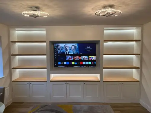 Click Here To Enlarge This Photo Of Media Wall Installation In Heanor, Derbyshire