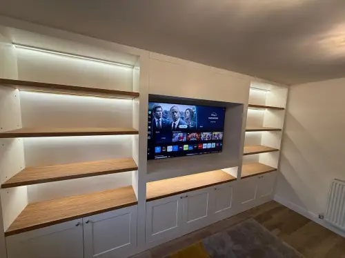 Click Here To Enlarge This Photo Of Media Wall Installation In Heanor, Derbyshire