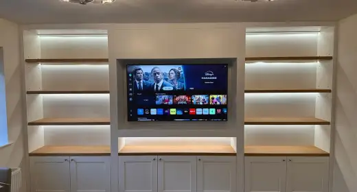 Media Wall Installation In Heanor, Derbyshire