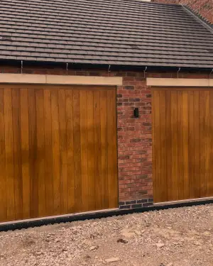 Click Here To Enlarge This Photo Of Air Dried Oak Frames – Ockbrook, Derbyshire