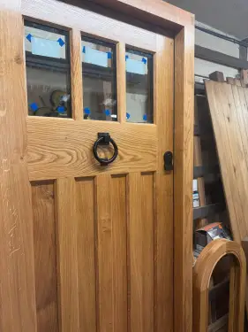 Click Here To Enlarge This Photo Of Beautiful Oak Door & Window Frame In Derby